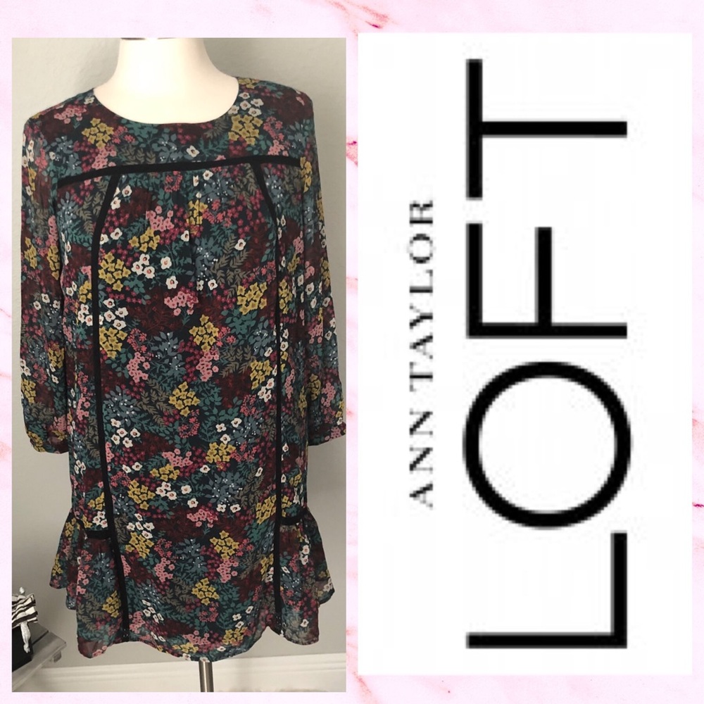 💥SALE💥LOFT Floral Shift Dress